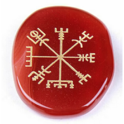 Viking Runic Compass Carnelian Viking Runic Compass Carnelian